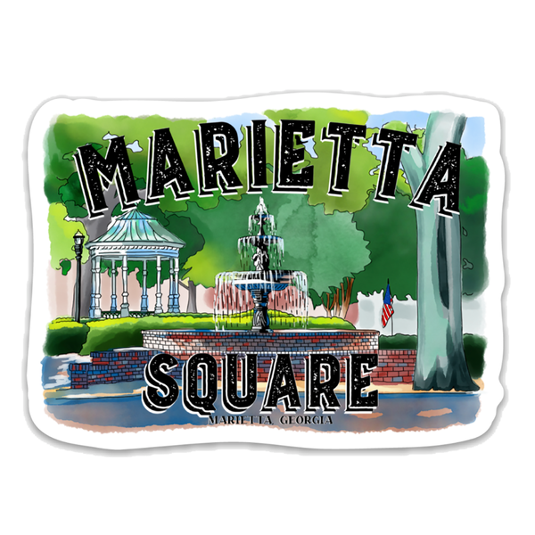 Marietta Square Die Cut Sticker
