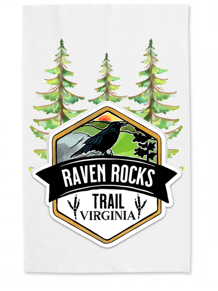 Raven Rocks Trail Virginia Tea Towel