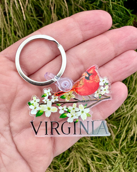 Virginia Cardninal Keychain