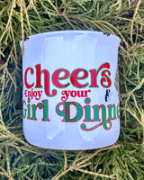 Girl Dinner Christmas Mug