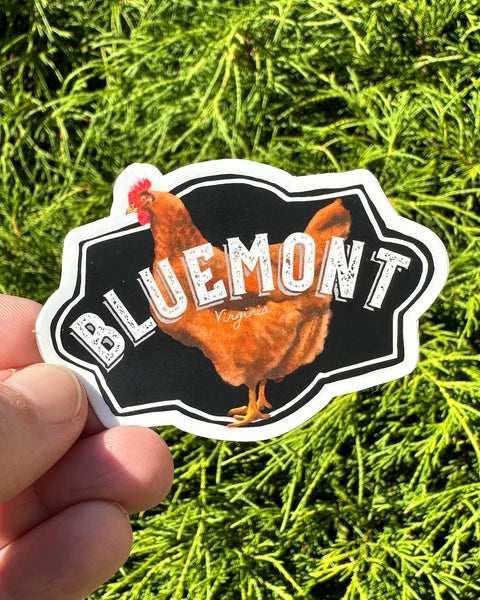 Bluemont Virginia Die Cut Sticker - Rhode Island Red