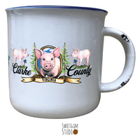 Clarke county Pig Mug