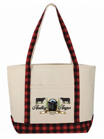 Audley Farms Plaid Canvas Tote Bag