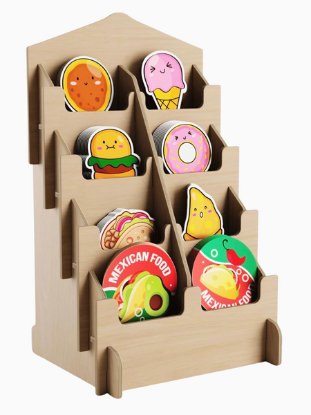 8 Pocket Sticker Display Fixture