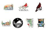 Virginia Die Cut Sticker Pack