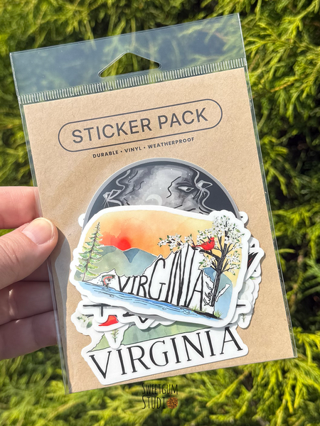 Virginia Die Cut Sticker Pack