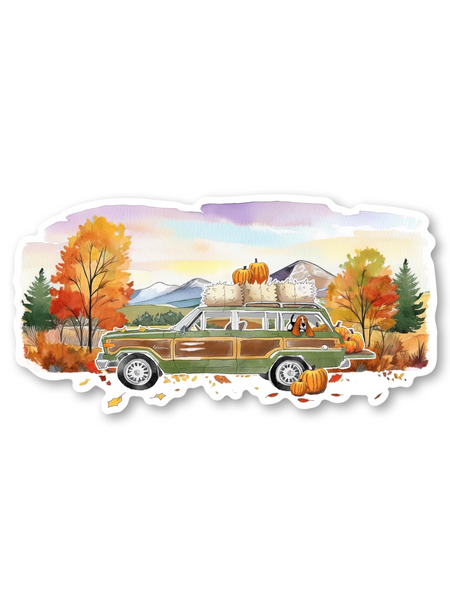 Wagoneer Fall Scene - Sticker