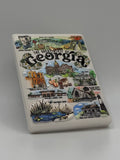 State of Georgia Landmark Art Relief Magnet
