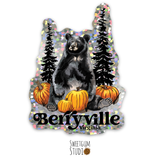 Bear in the Pumpkin Patch, Berryville Virginia Die Cut Sticker