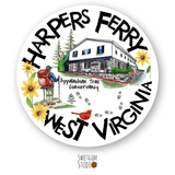 Harpers Ferry WV Hiking Sticker
