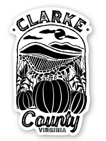 Clarke County Harvest Die Cut Sticker