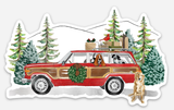 Wagoneer Die Cut Sticker - Christmas
