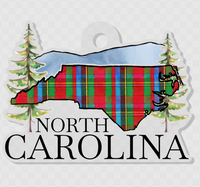 North Carolina Tartan Keychain