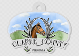 Clarke County Virginia Keychain - Horse