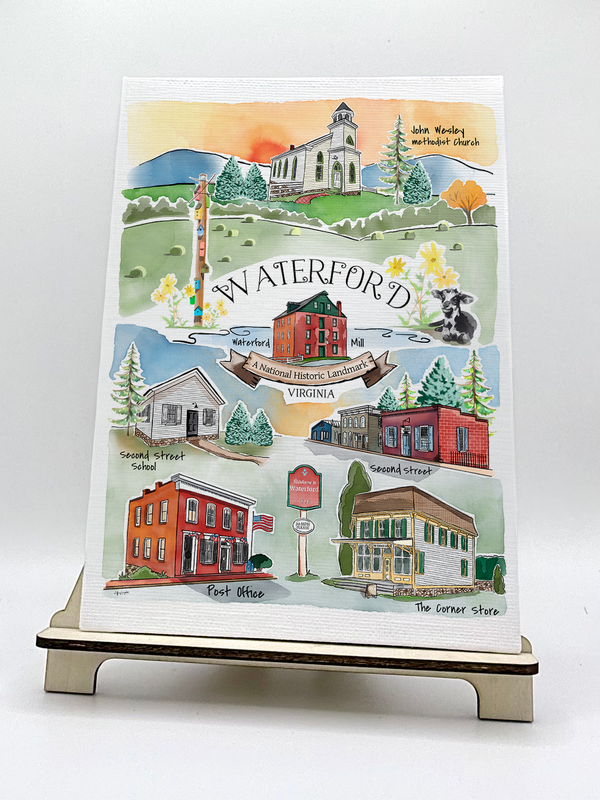 Landmark Art Canvas Panel 5x7 – Sweetgum Studio LLC
