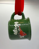 Cardinal & Dogwood Mini Mug Ornament