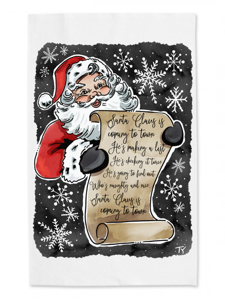 Retro Santa Claus Tea Towel