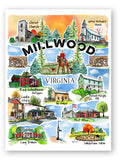 Millwood Landmark Art Print