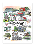 Berryville Landmark Art Print