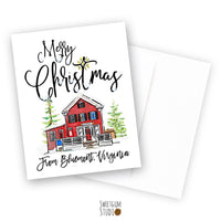 Merry Christmas from Bluemont, Virginia Note Card