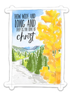 Love of Christ Die Cut Sticker