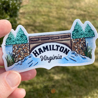 Hamilton Virginia Die Cut Sticker