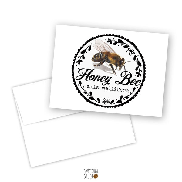 Bee Stamp Note Card
