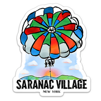 Saranac Village New York Die Cut Sticker