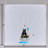 Birdhouse Bear Tea Towel