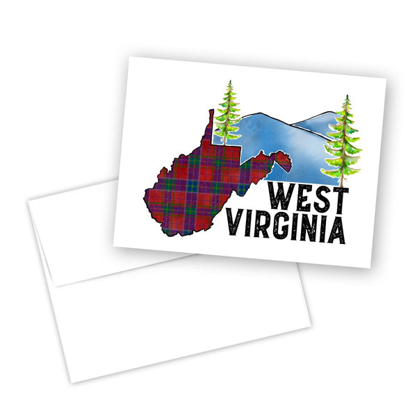 West Virginia Tartan Note Card