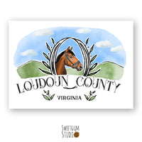 Loudoun County Horse Art Print