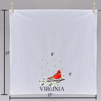 Virginia Cardinal Tea Towel
