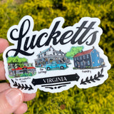Lucketts Virginia Die Cut Sticker