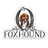 Foxhound Die Cut Sticker