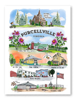 Purcellville Landmark Art Print