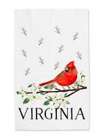 Virginia Cardinal Tea Towel