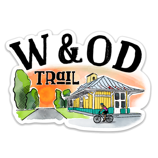 W & OD Trail Die Cut Sticker