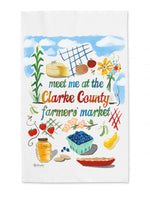 Clarke County Farmers' Market Tea Towel
