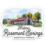 Rosemont Springs Die Cut Sticker