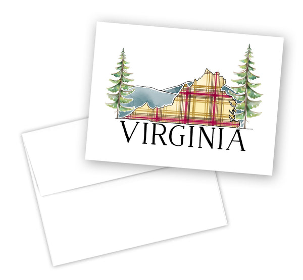 Virginia Tartan Note Card