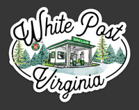White Post Virginia Sinclair Die Cut Sticker