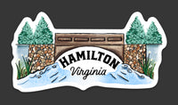 Hamilton Virginia Die Cut Sticker
