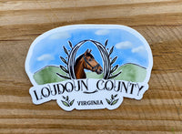 Loudoun County Virginia Die Cut Sticker - Horse