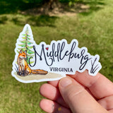 Middleburg Virginia Die Cut Sticker