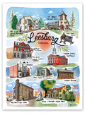 Leesburg Landmark Art Print