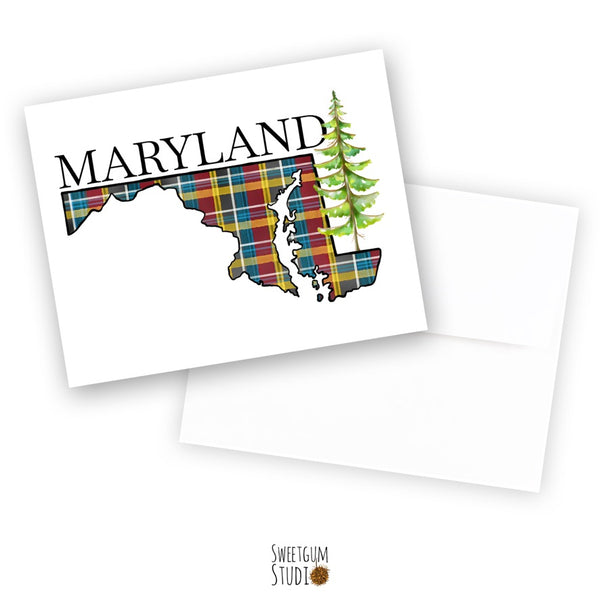Maryland Tartan Note Card
