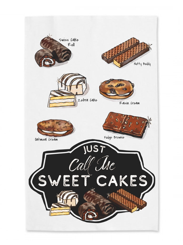Sweet Cakes Tea Towel – Sweetgum Studio LLC