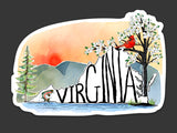 Scenic Virginia Die Cut Sticker