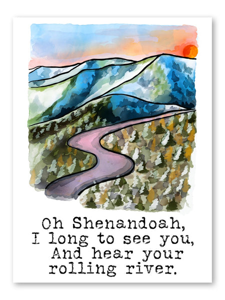 Oh Shenandoah Art Print