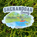 Shenandoah County Virginia Die Cut Sticker